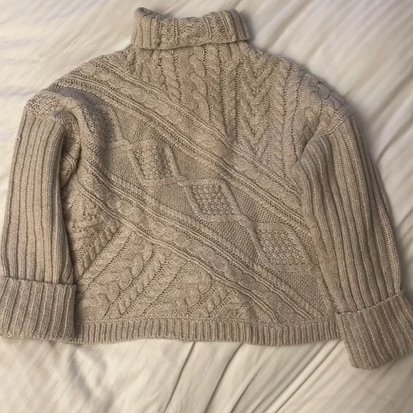 Polo Ralph Lauren Cable Knit Ribbed Wool Blend Sweater - Picture 3 of 6